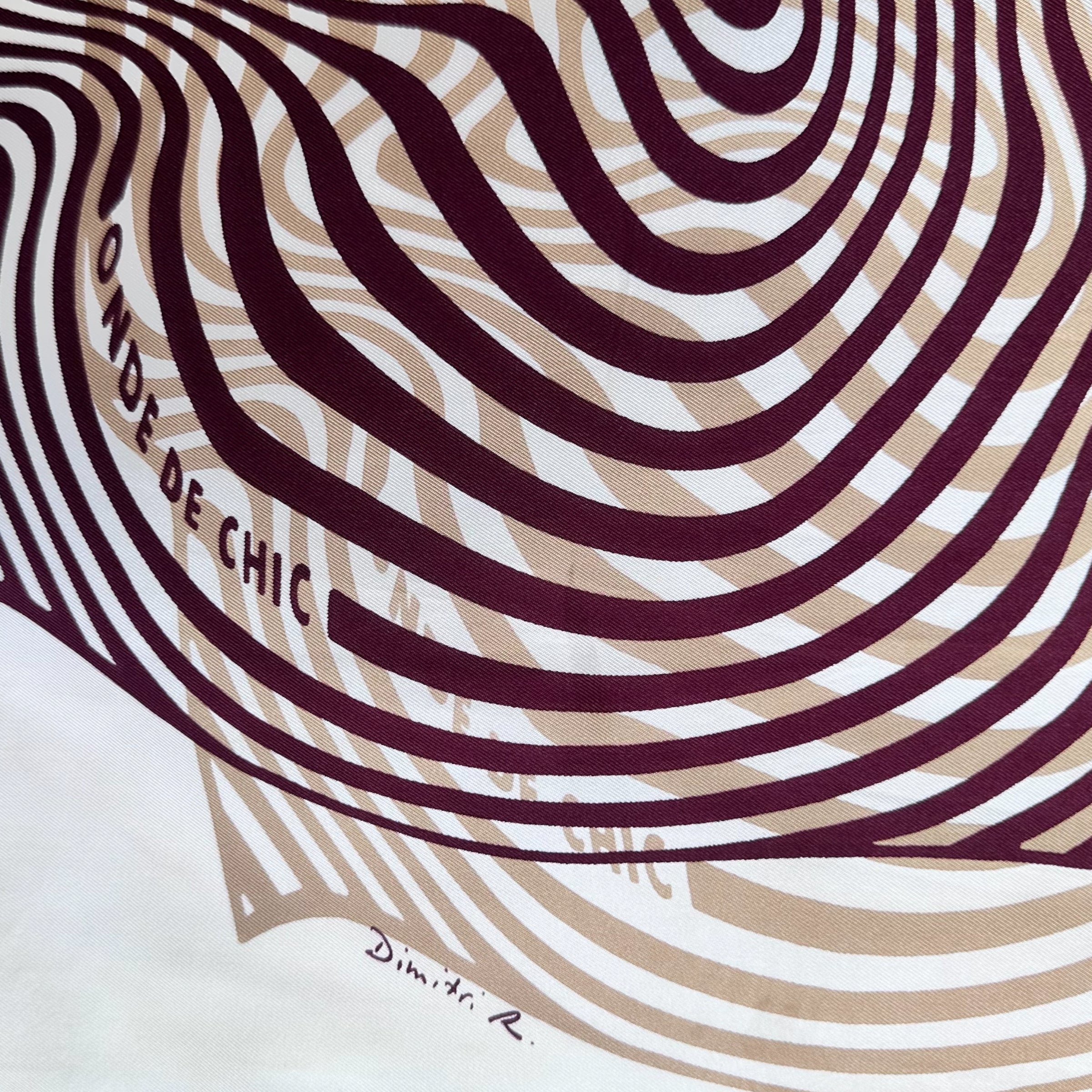 Waves of chic - HERMES SCARF 90 CM