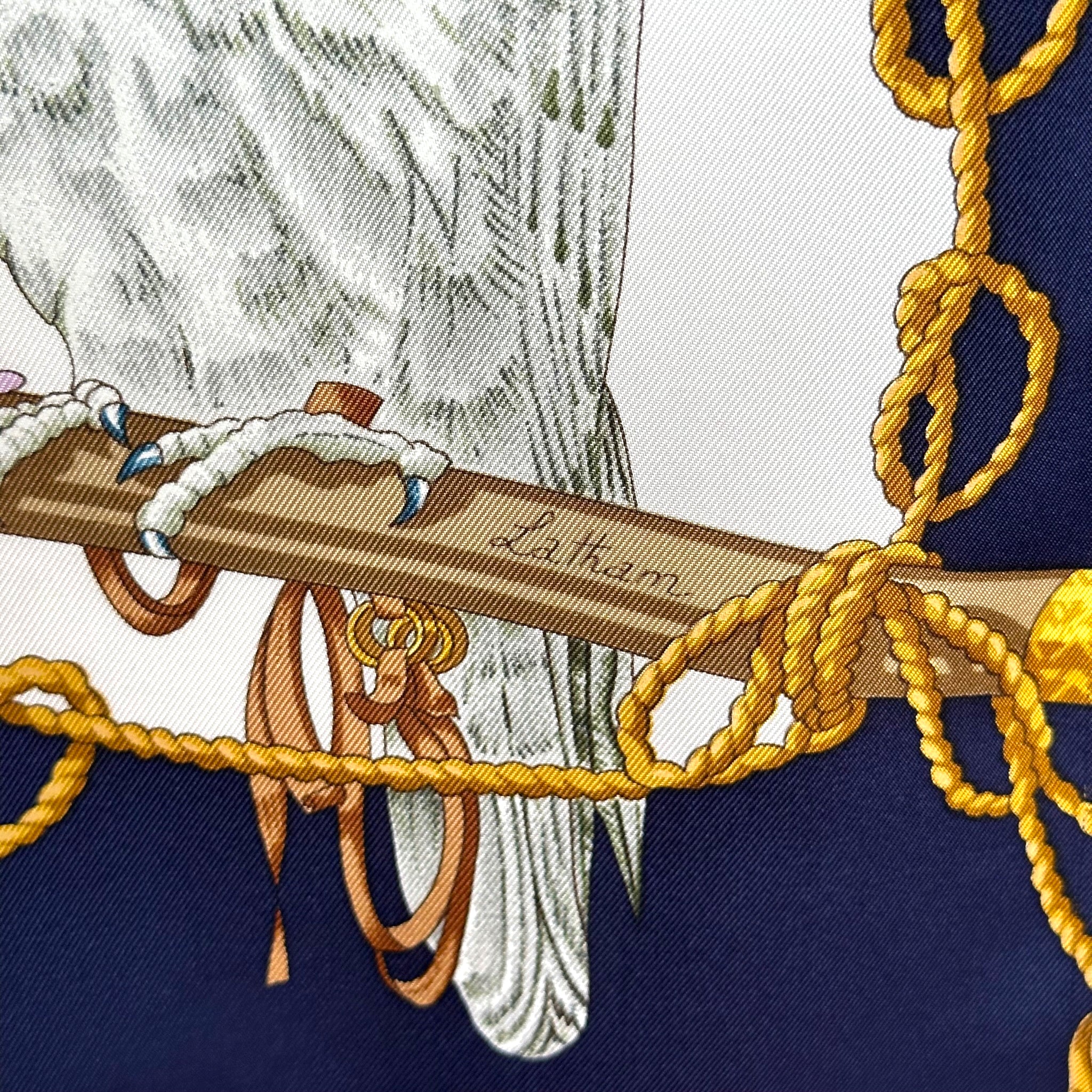 The King's Birds - HERMES SCARF 90 CM