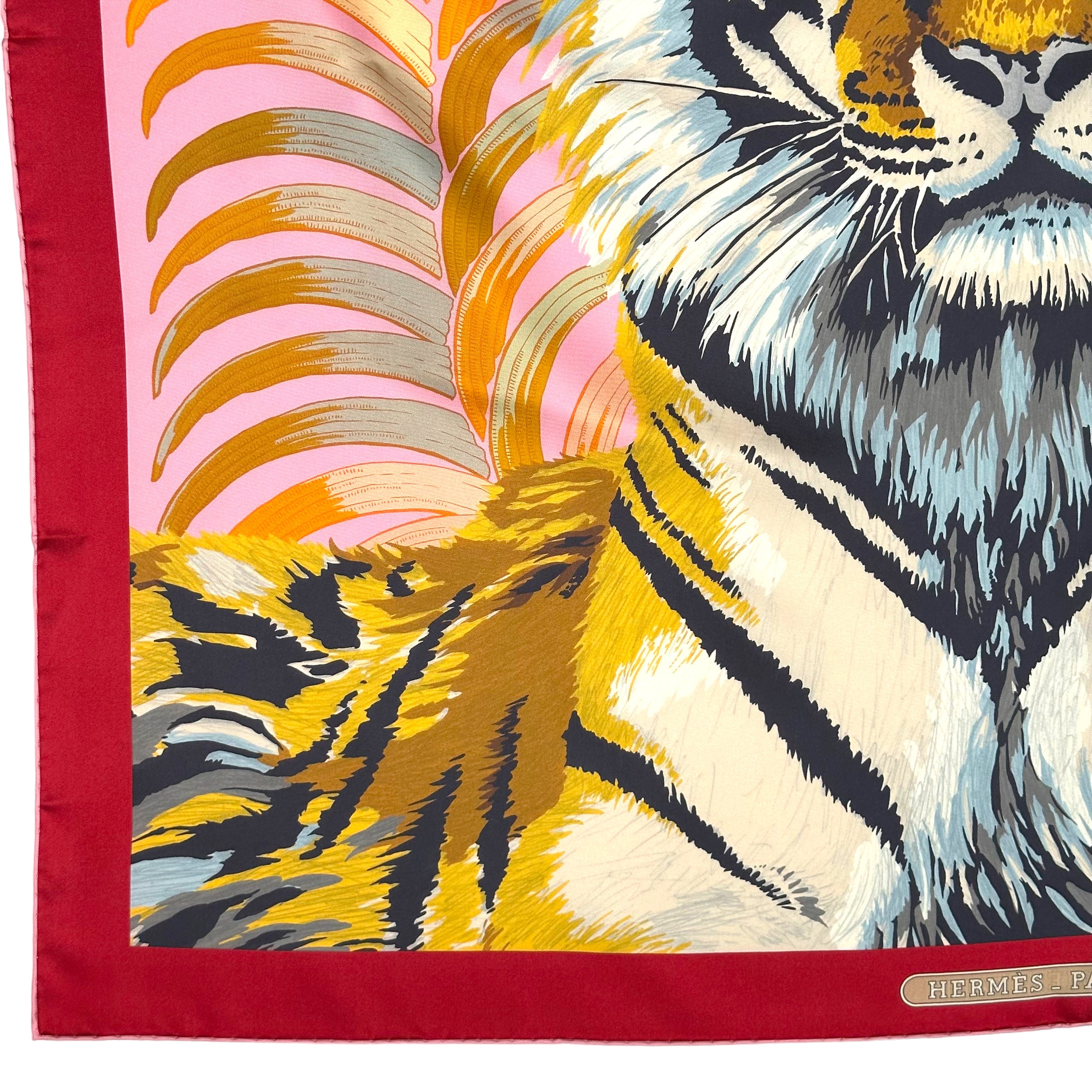 DOUBLE-SIDED ROYAL TIGER - 90CM HERMES SCARF