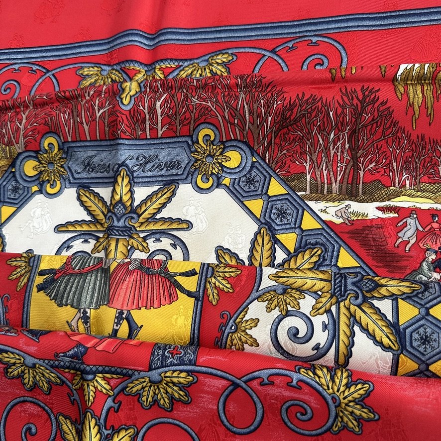 Winter Joys - HERMES SCARF 90 CM