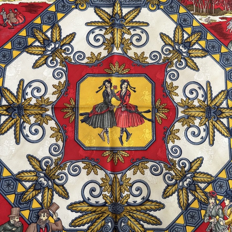 carre foulad hermes Joies d hiver rouge
