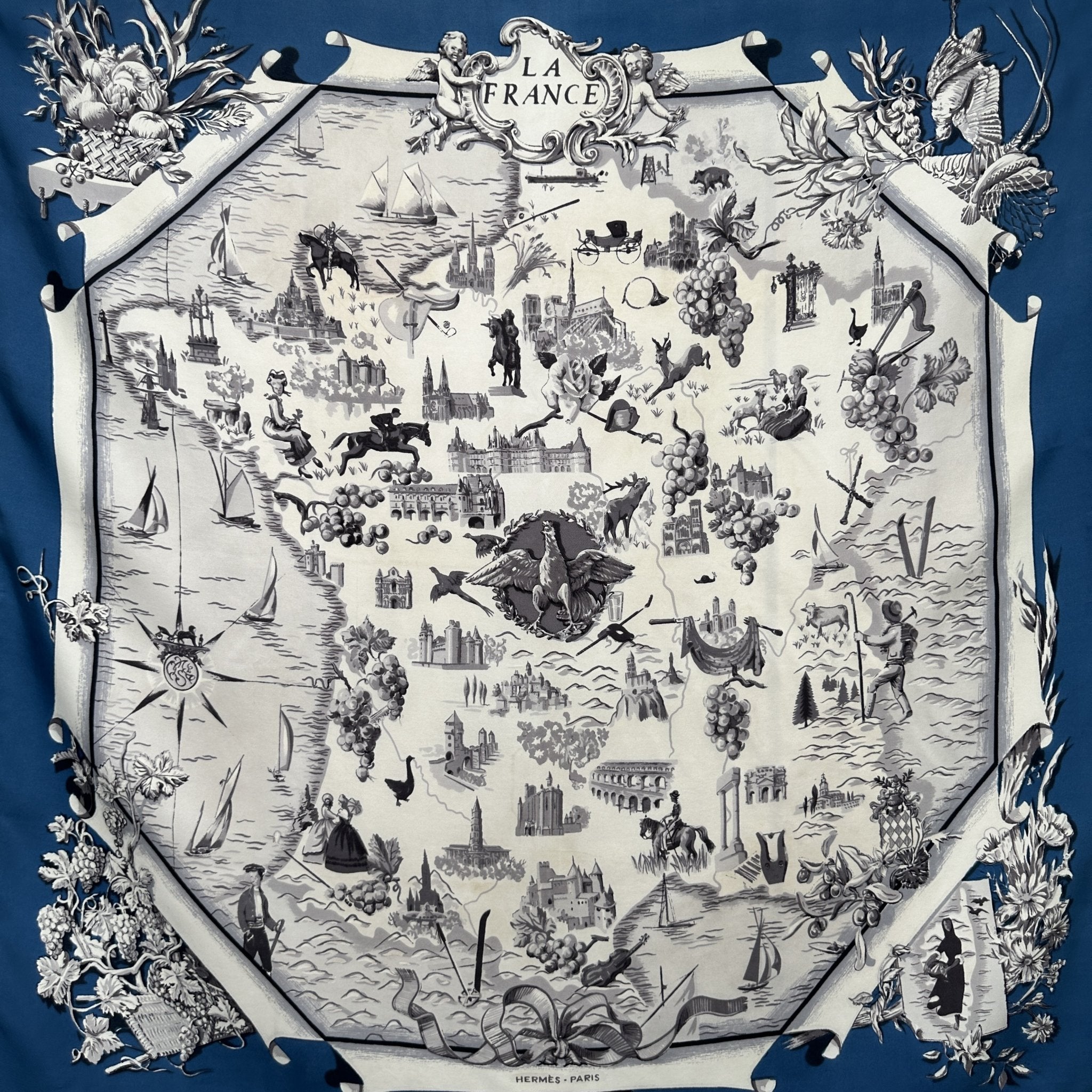 France - HERMES SCARF - 1959