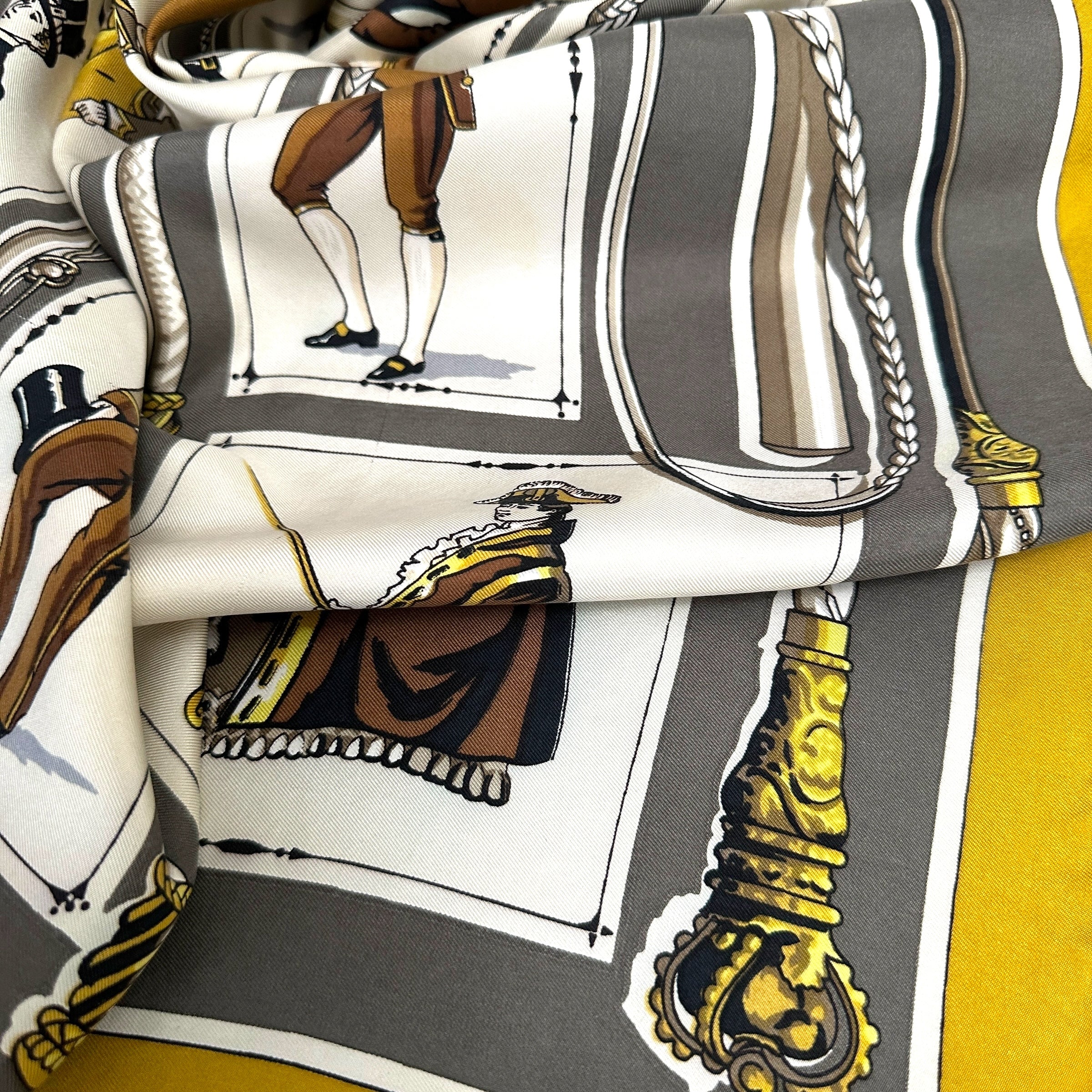 foulard-carre-hermes-grande-livree-par-marie-francoise-heron