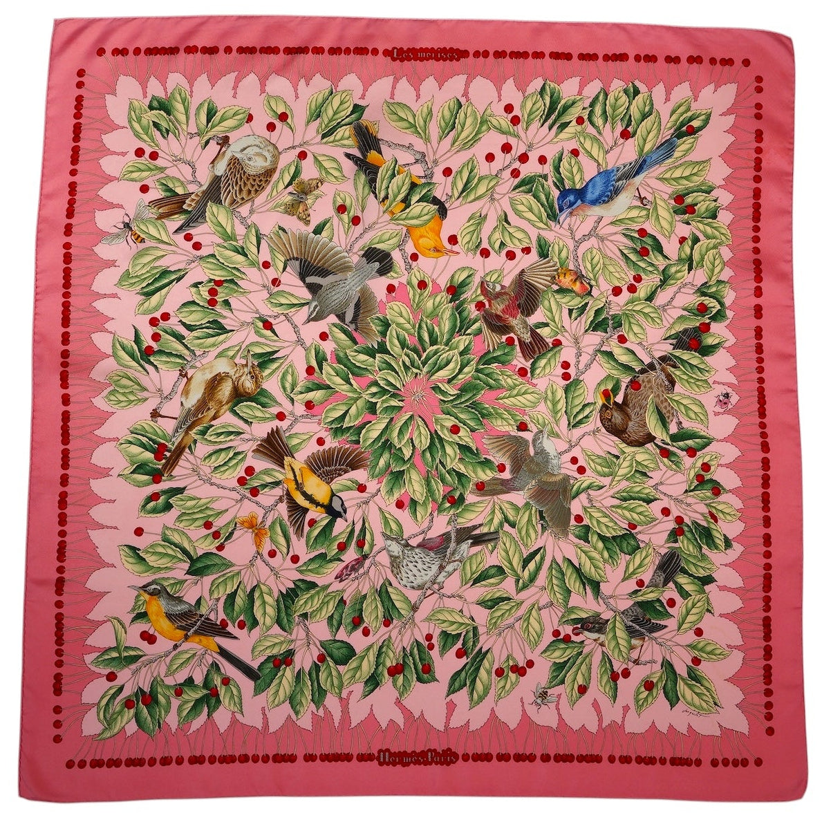 Carré Hermès 90 cm – Les Merises – Antoine de Jacquelot (1993)