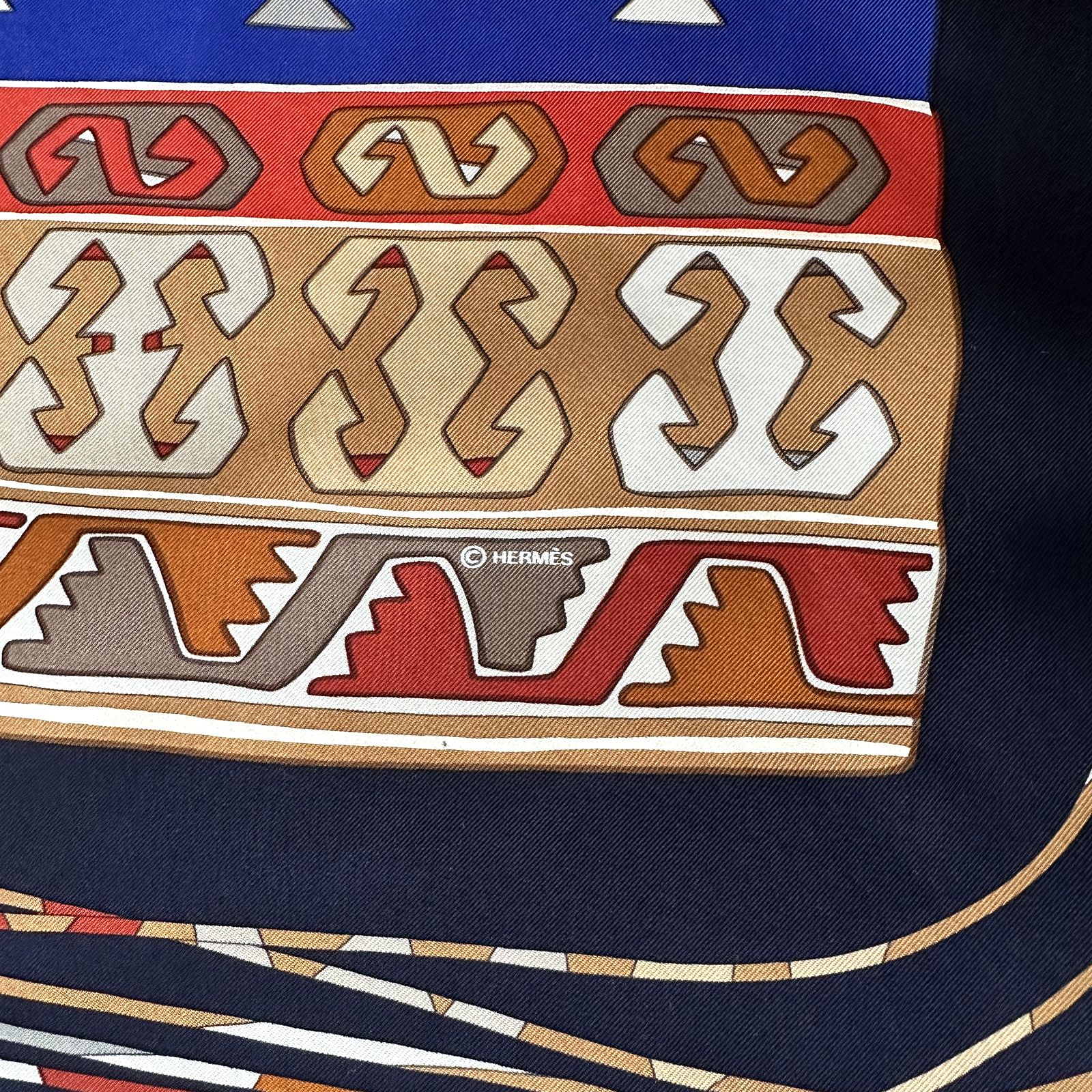 détail du copyright Hermès