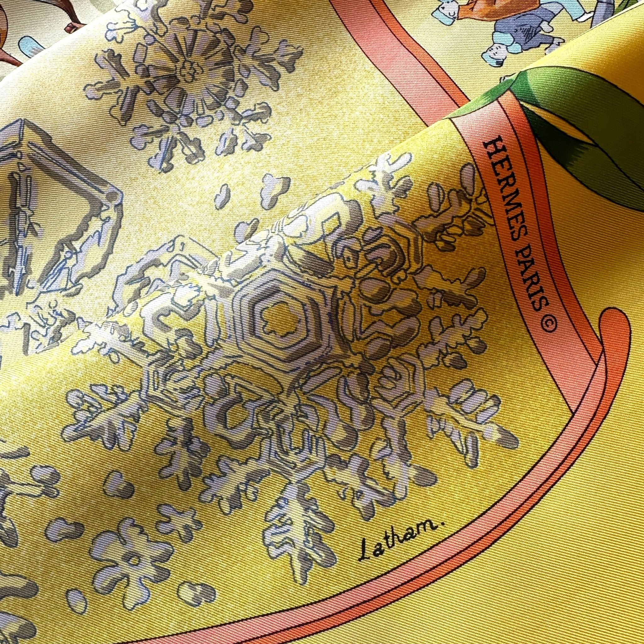 Signature de Caty Latham, dessinatrice du carré Neige d’antan